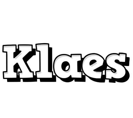 Klaes snowing logo