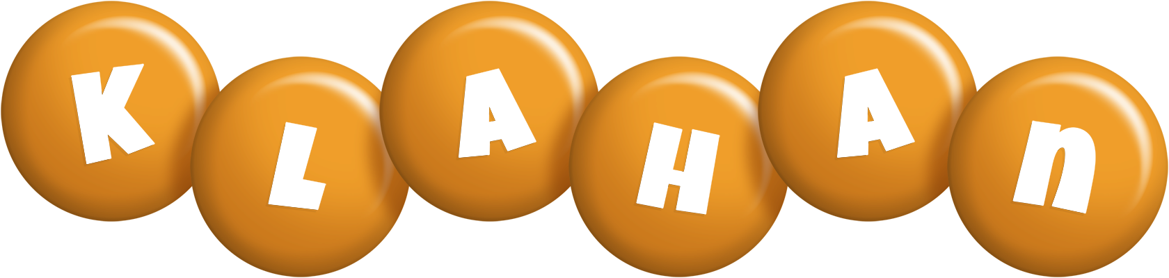 Klahan candy-orange logo