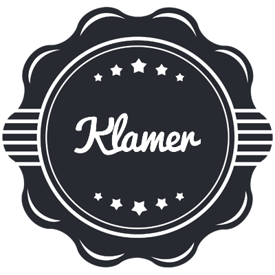 Klamer badge logo