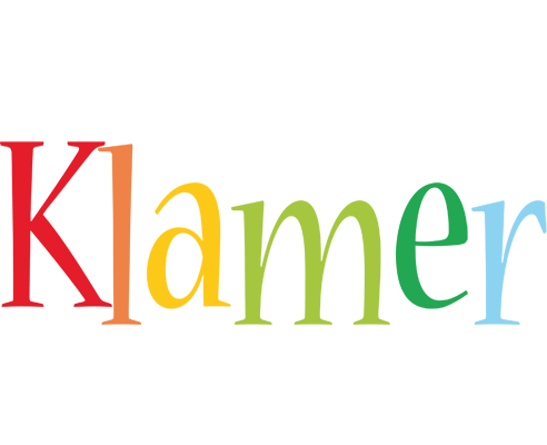 Klamer birthday logo