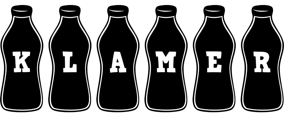 Klamer bottle logo