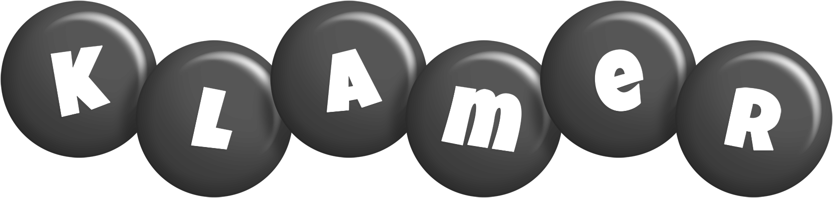 Klamer candy-black logo
