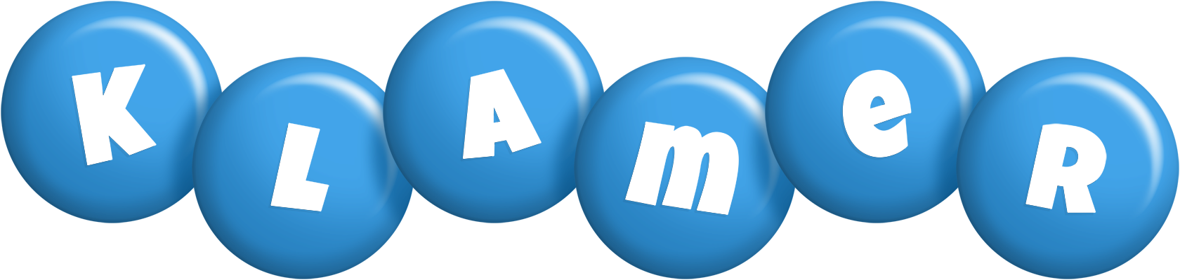 Klamer candy-blue logo