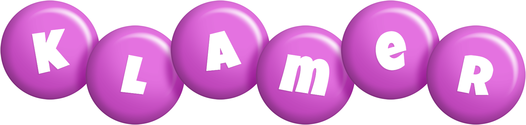 Klamer candy-purple logo