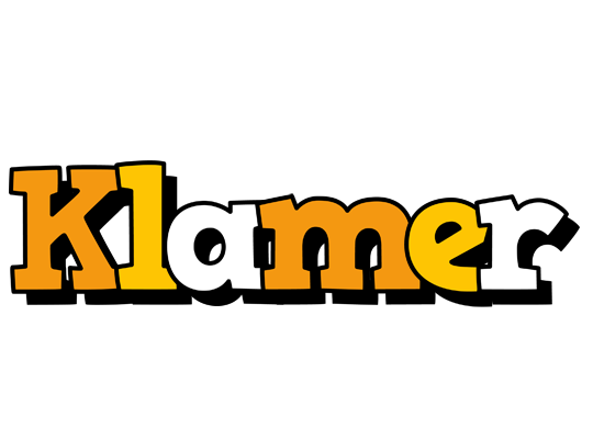 Klamer cartoon logo
