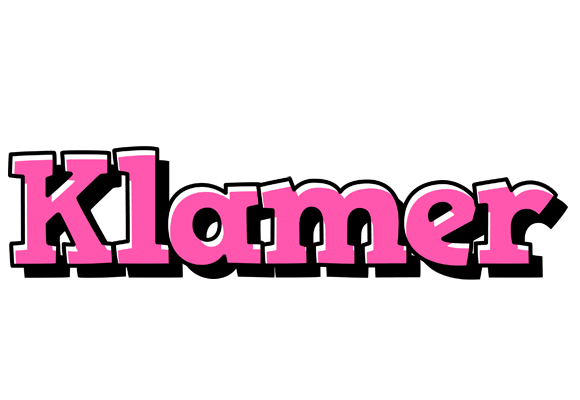 Klamer girlish logo