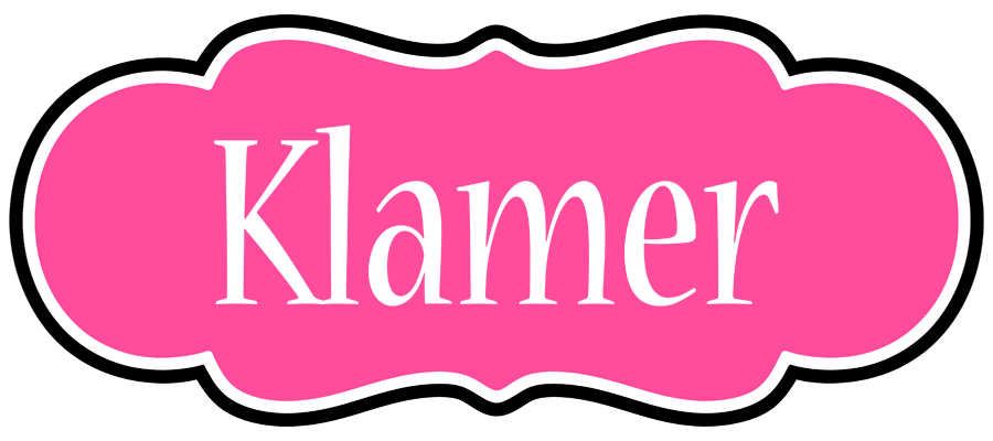 Klamer invitation logo