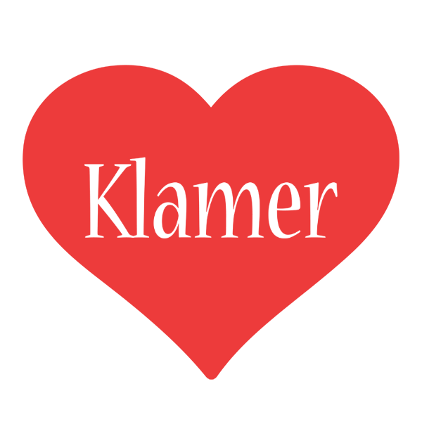 Klamer love logo