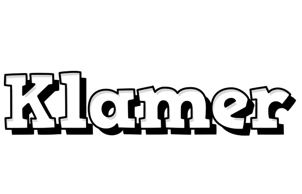 Klamer snowing logo