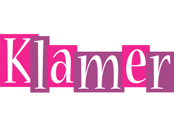 Klamer whine logo