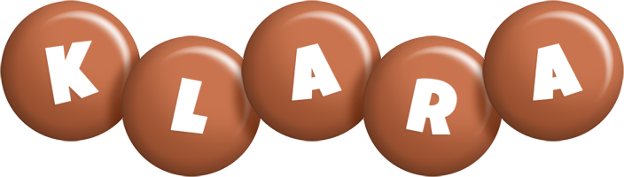 Klara candy-brown logo