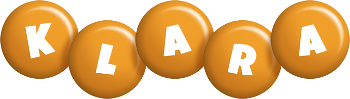 Klara candy-orange logo