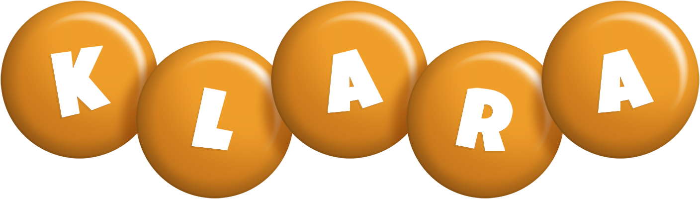 Klara candy-orange logo