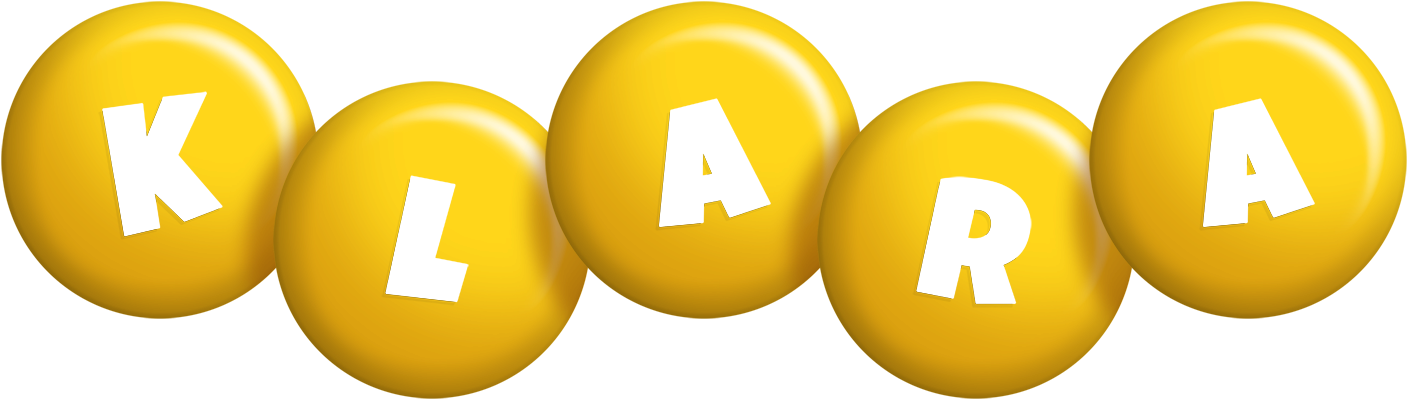 Klara candy-yellow logo