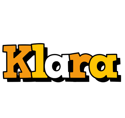 Klara cartoon logo