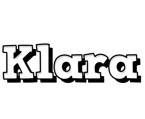 Klara snowing logo