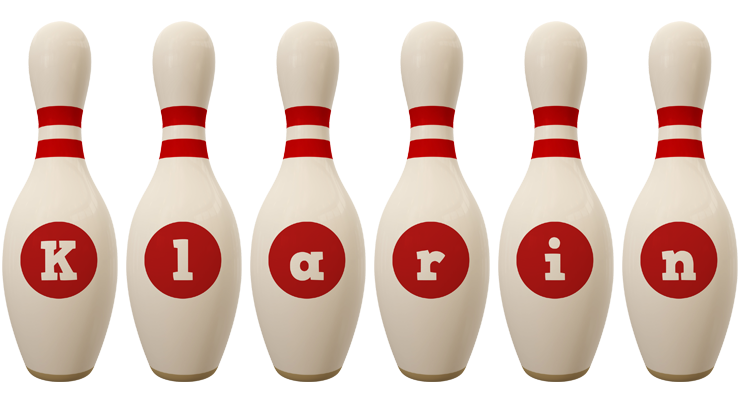 Klarin bowling-pin logo