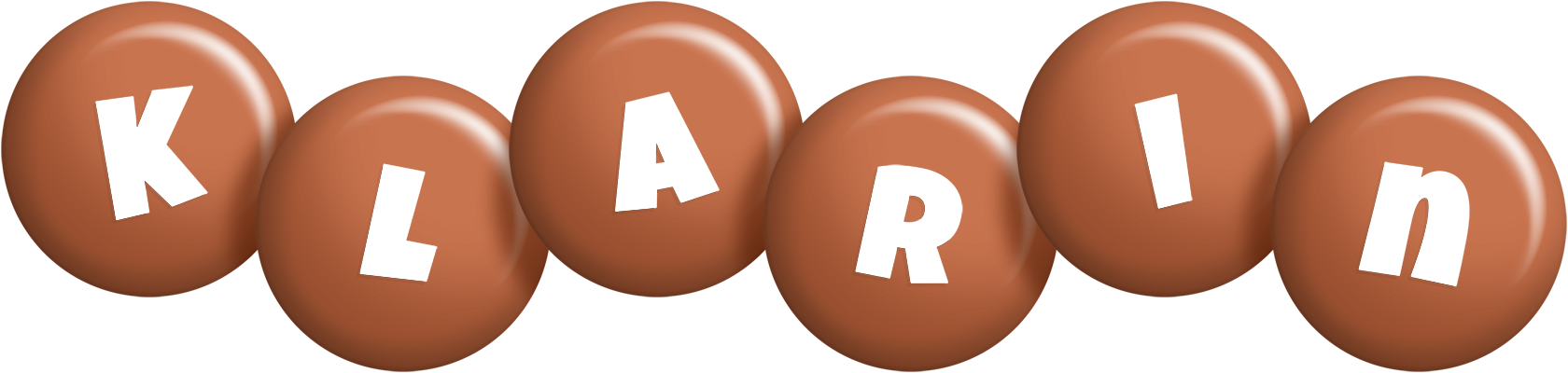Klarin candy-brown logo