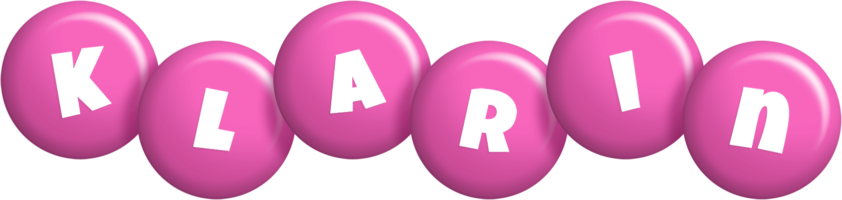 Klarin candy-pink logo