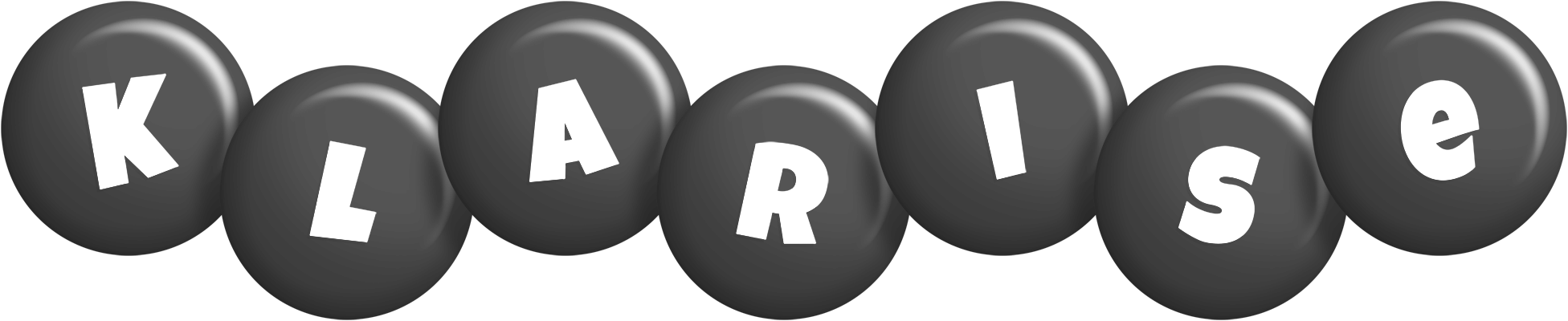 Klarise candy-black logo
