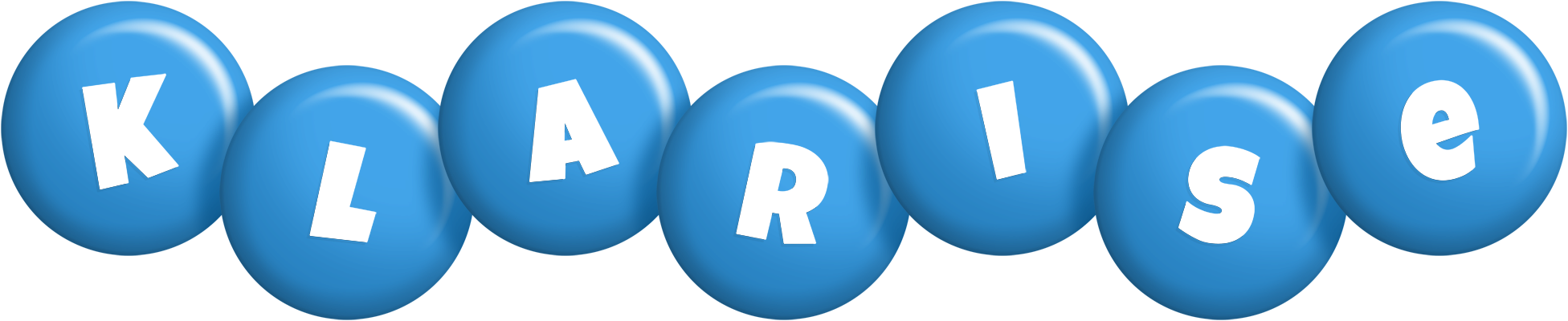 Klarise candy-blue logo