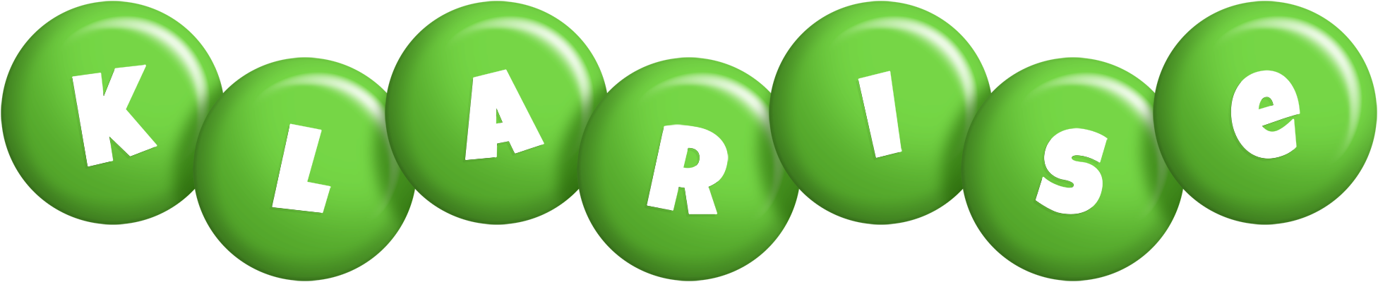 Klarise candy-green logo