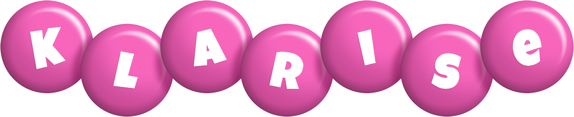 Klarise candy-pink logo