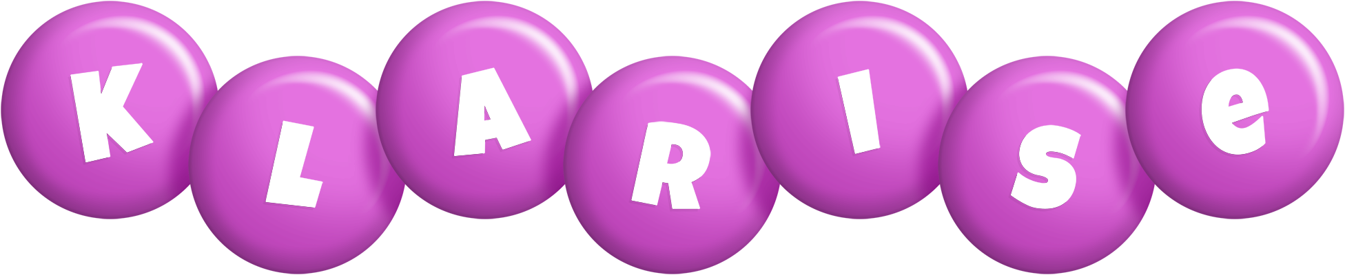 Klarise candy-purple logo
