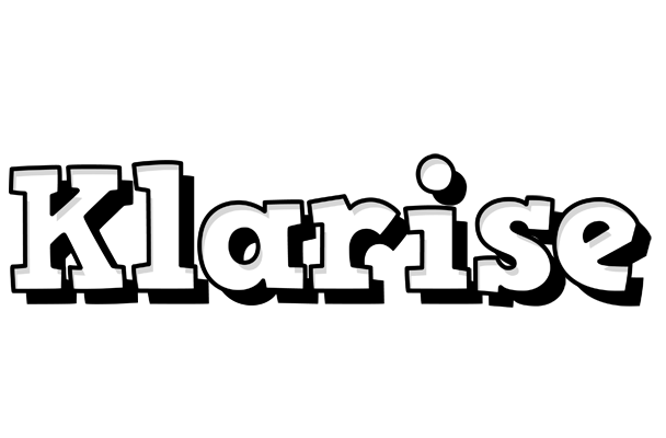 Klarise snowing logo