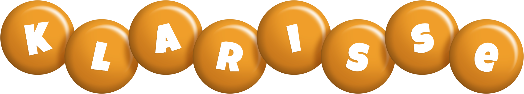 Klarisse candy-orange logo