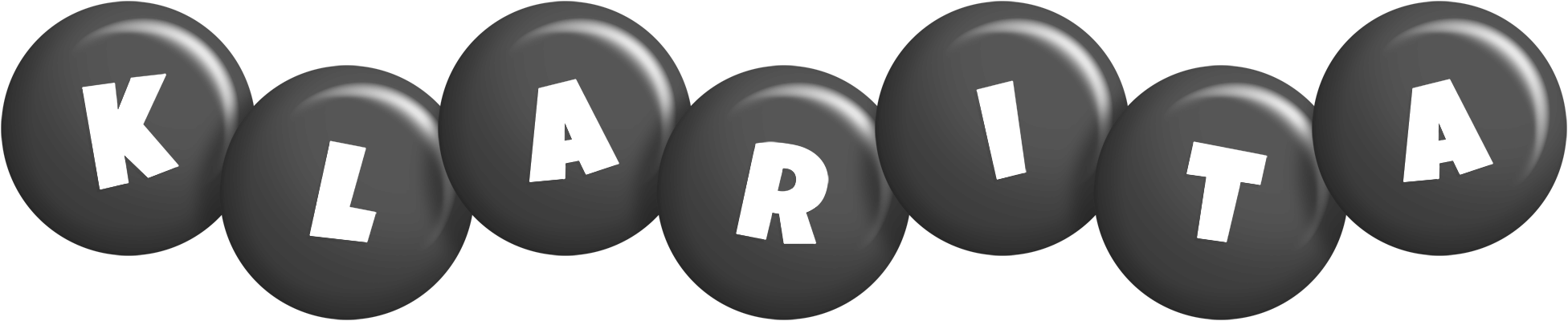 Klarita candy-black logo