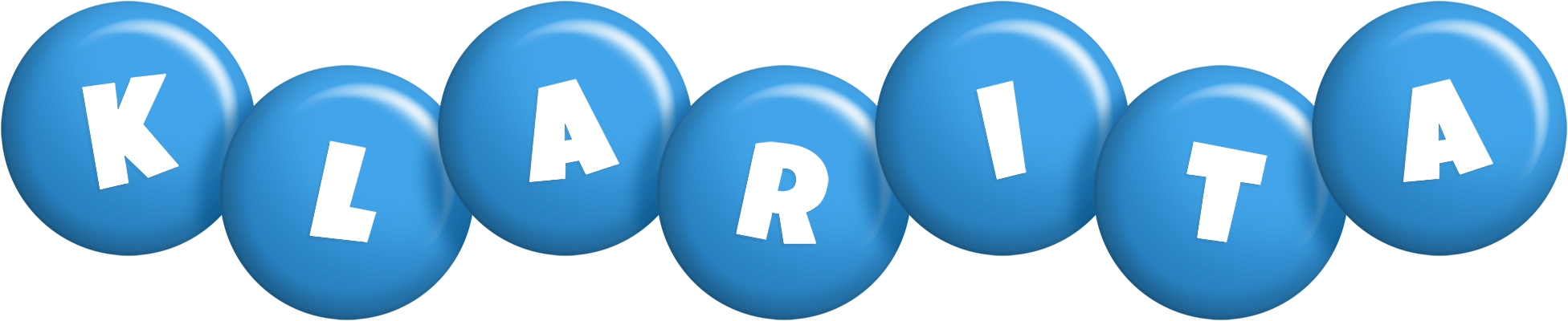 Klarita candy-blue logo