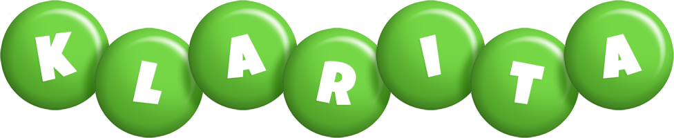 Klarita candy-green logo