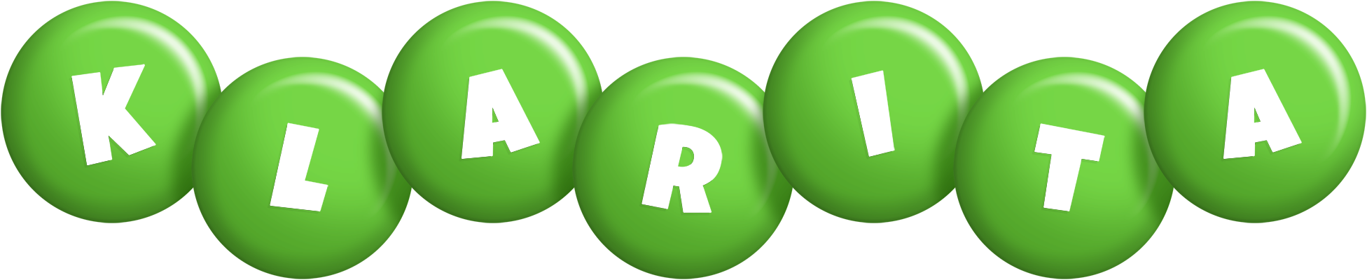 Klarita candy-green logo