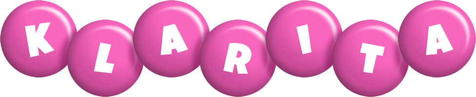 Klarita candy-pink logo