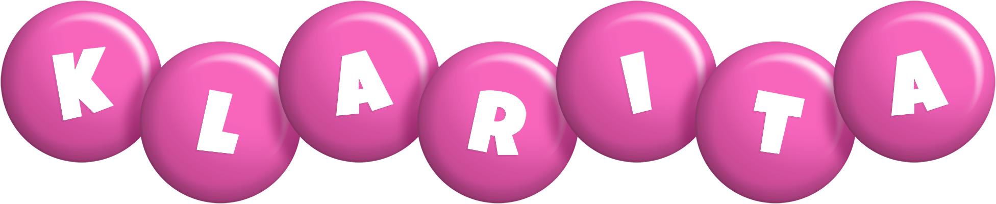 Klarita candy-pink logo