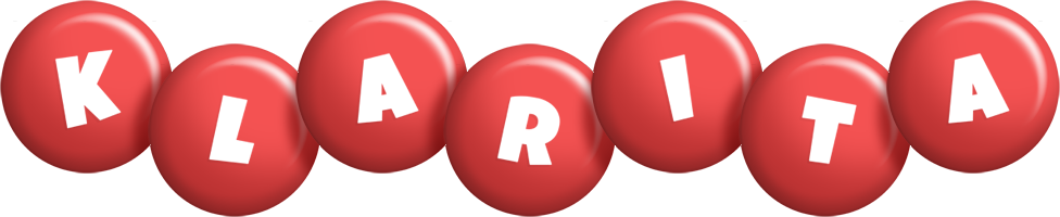 Klarita candy-red logo
