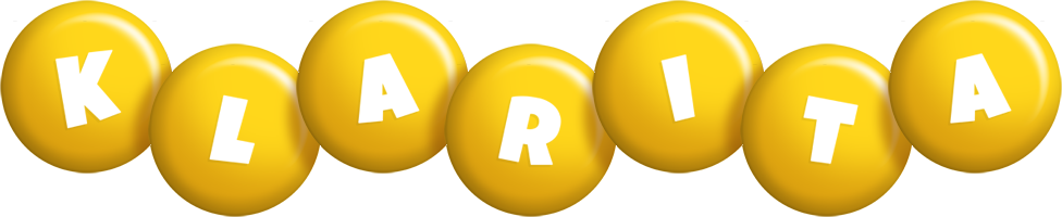 Klarita candy-yellow logo