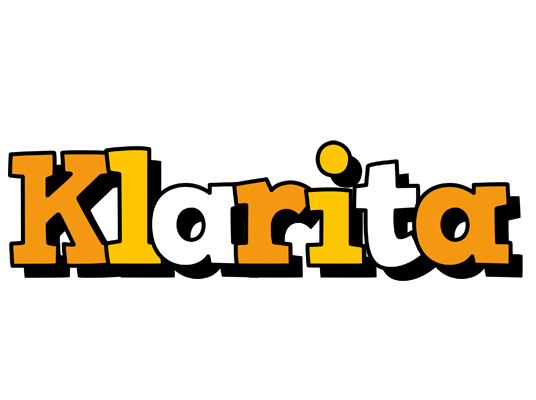 Klarita cartoon logo