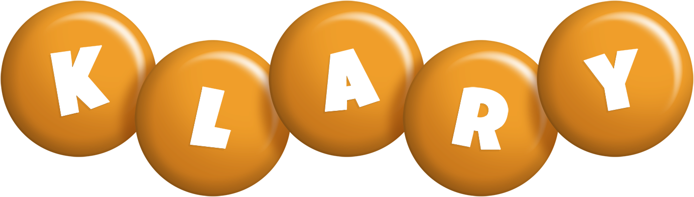 Klary candy-orange logo