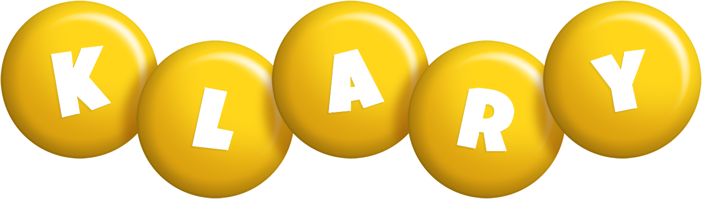 Klary candy-yellow logo