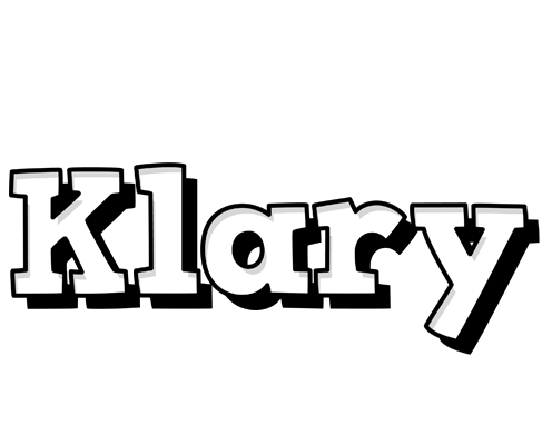 Klary snowing logo