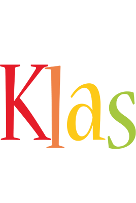 Klas birthday logo