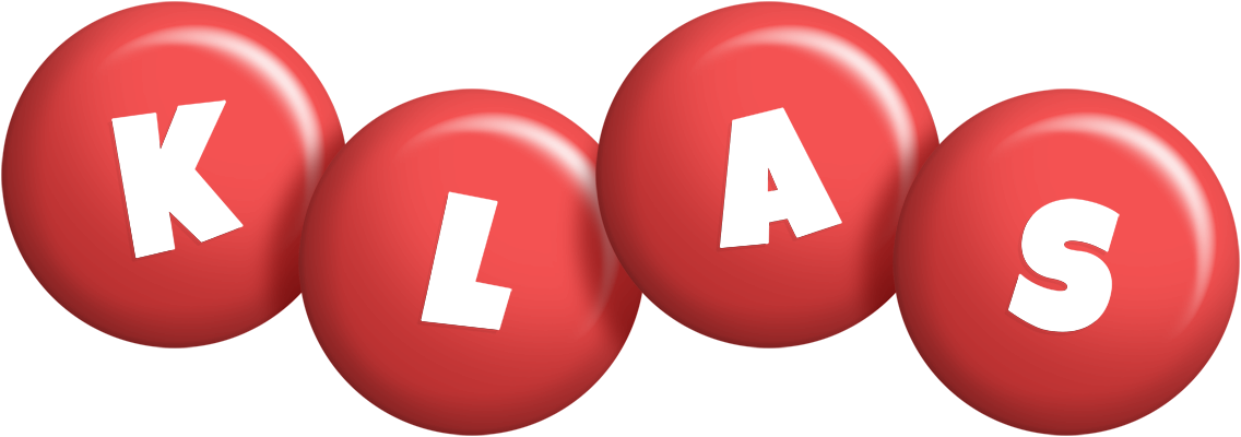 Klas candy-red logo