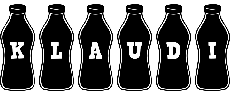 Klaudi bottle logo