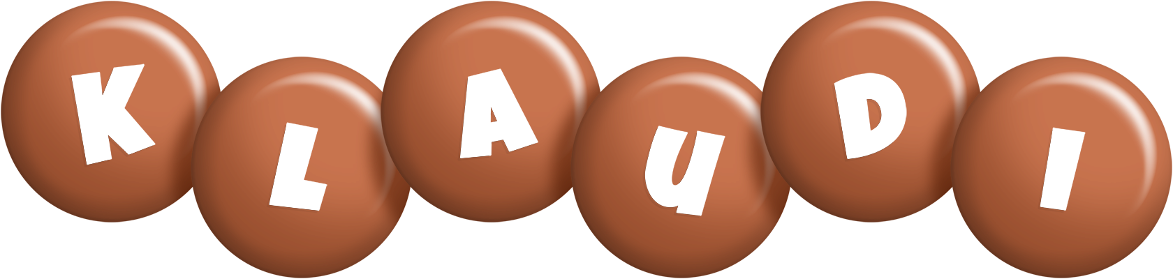 Klaudi candy-brown logo