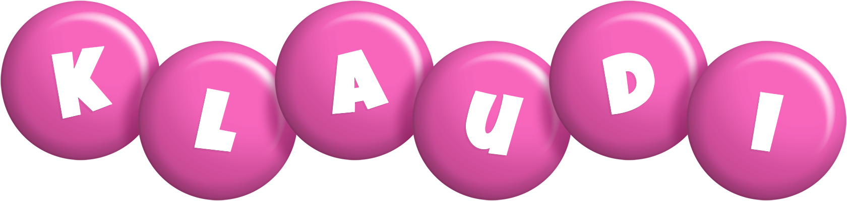 Klaudi candy-pink logo