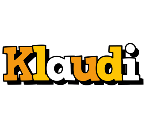 Klaudi cartoon logo