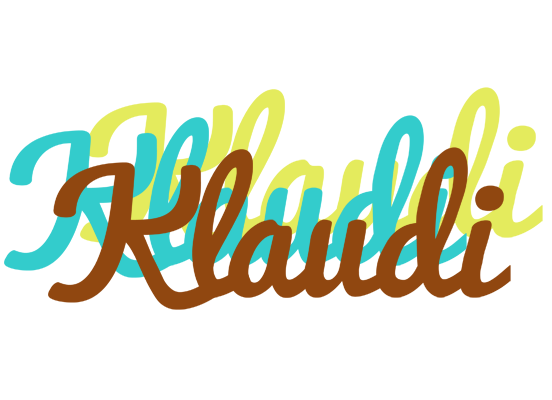 Klaudi cupcake logo