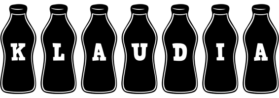 Klaudia bottle logo
